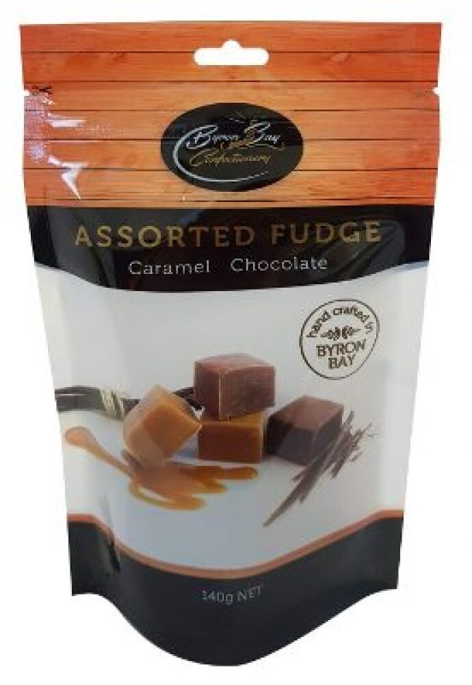Byron Bay Assorted Fudge Pouch 140g